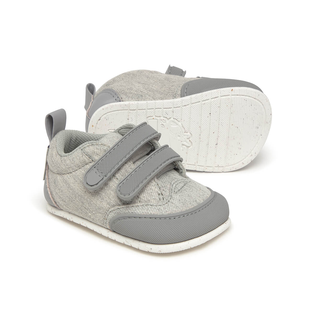 botin comodo tejido vegano coolmax velcro cordones color tejano gris bebes aldaia feroz ss25 02