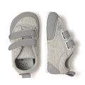 botin comodo tejido vegano coolmax velcro cordones color tejano gris bebes aldaia feroz ss25 03