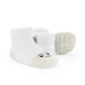 calcetin bebe preandante blanco gris