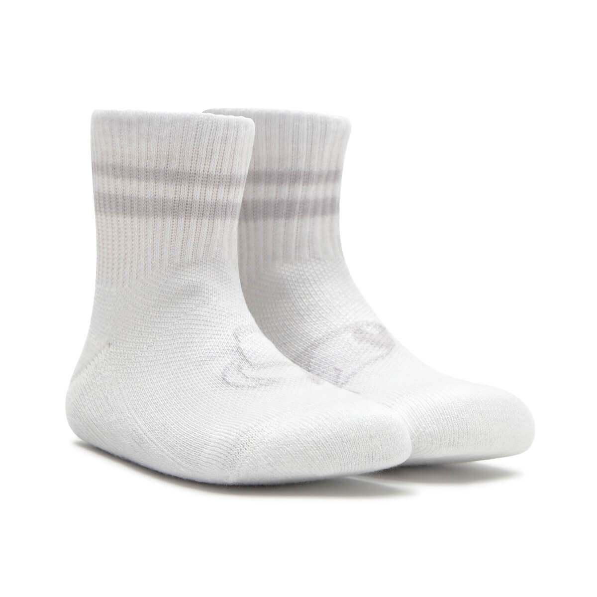 calcetines deportivos forma pie derecho izquierdo color blanco gris adulto ninos infantil ss25 02