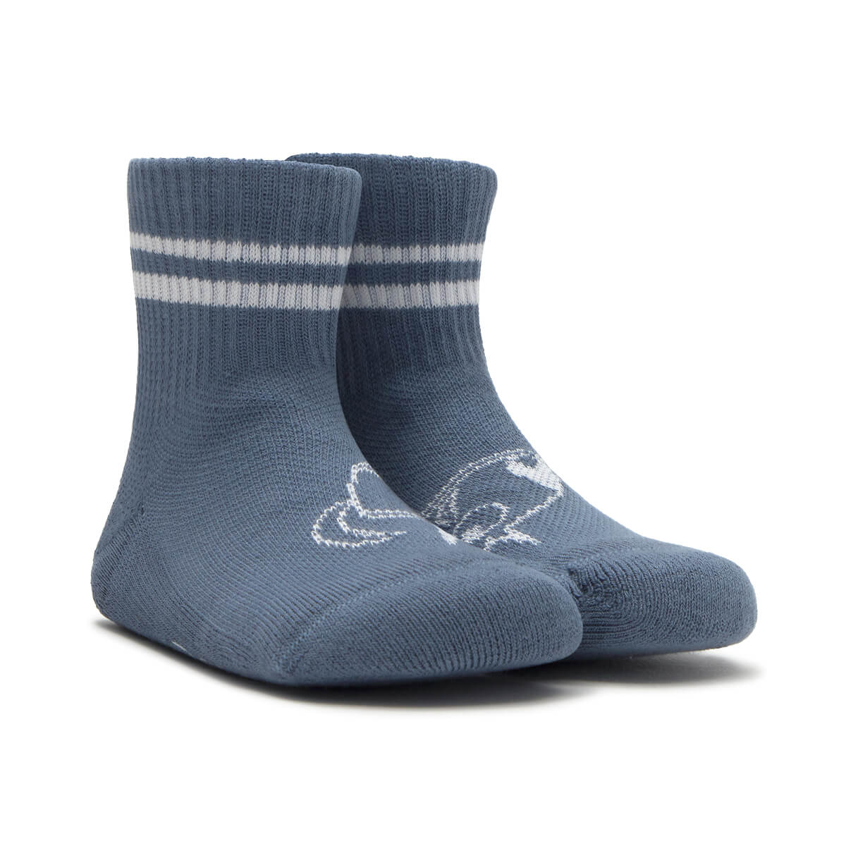 calcetines deportivos forma pie derecho izquierdo color gris blanco adulto ninos infantil ss25 02