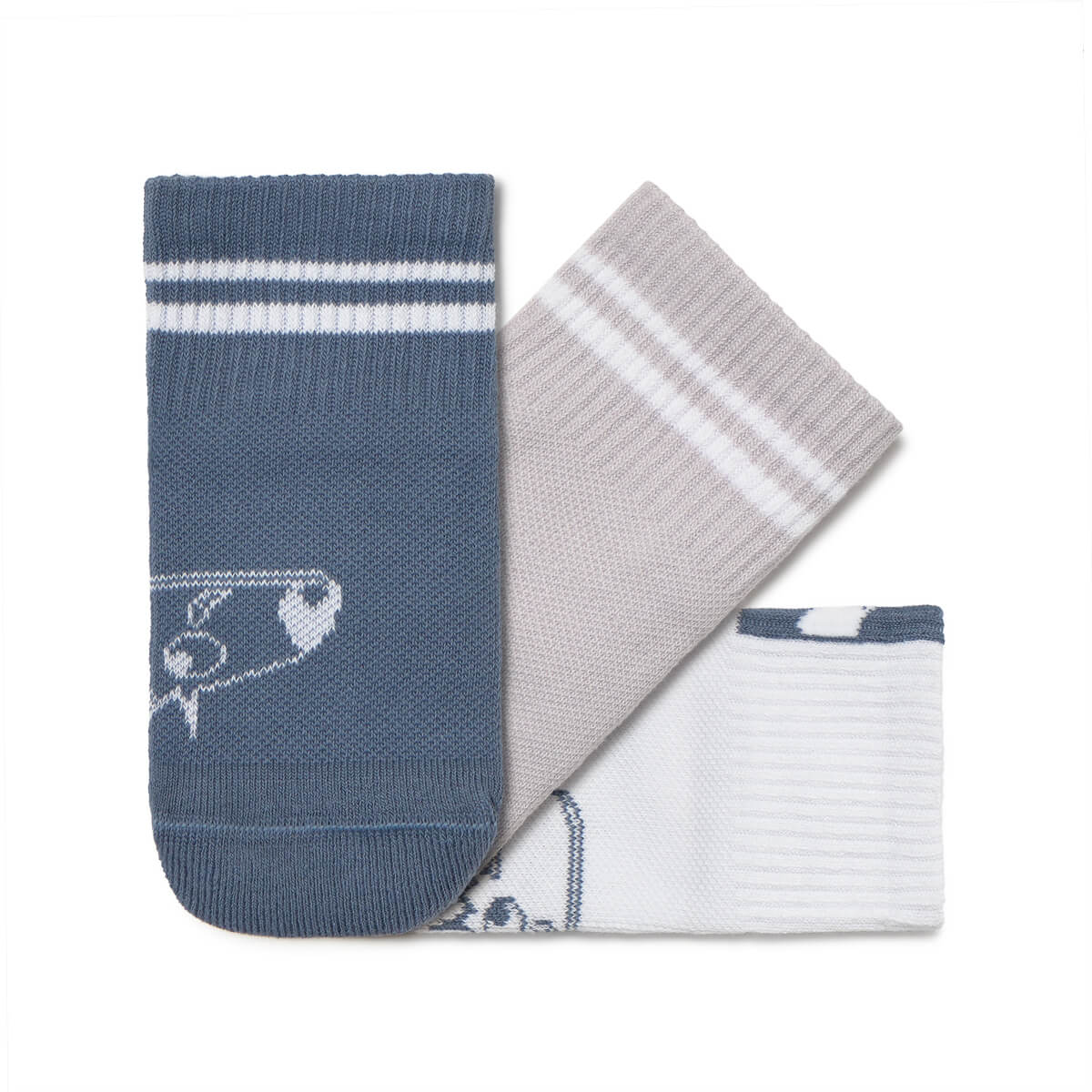 calcetines deportivos forma pie derecho izquierdo color gris blanco adulto ninos infantil ss25