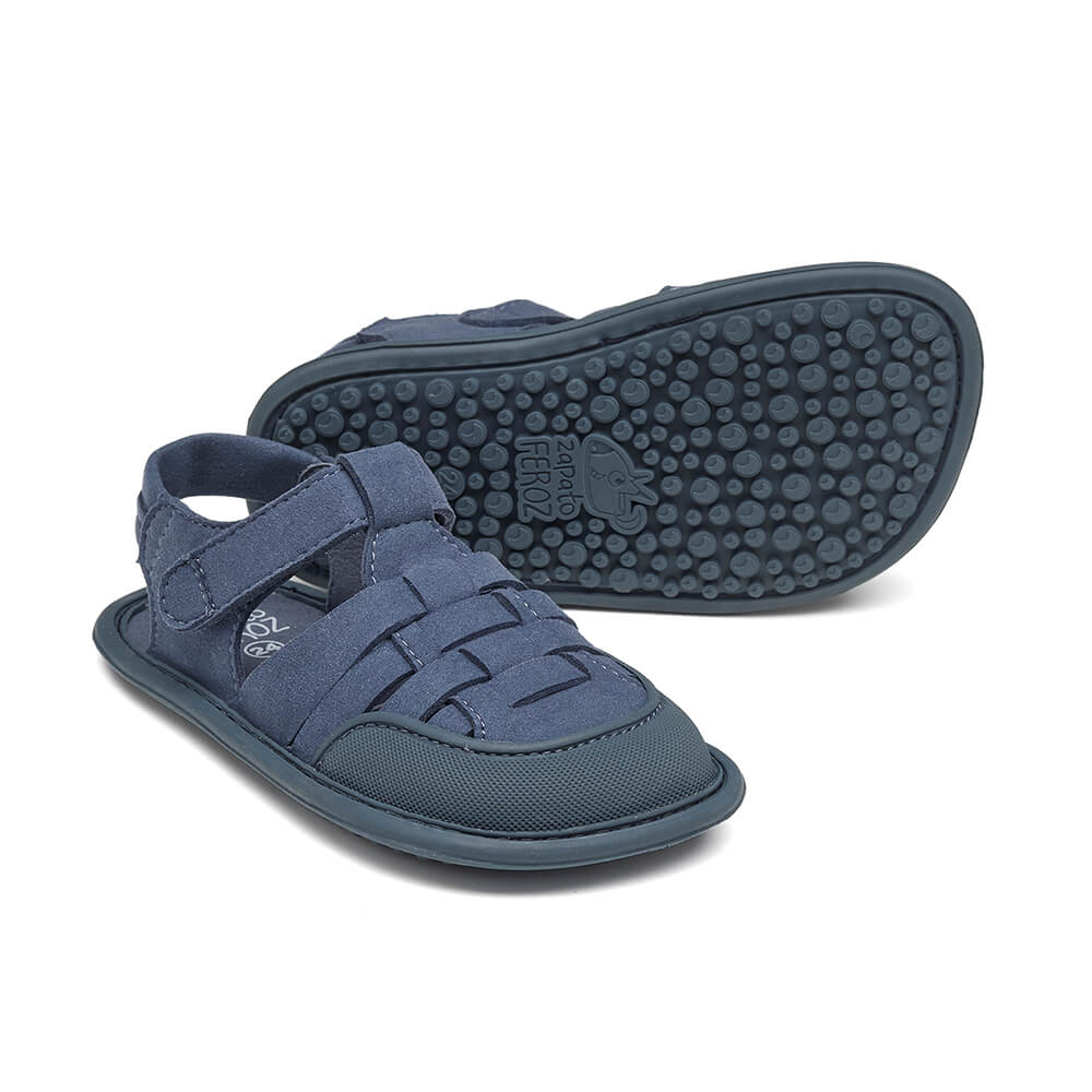 calzado barefoot respetuoso verano fresquito ninos ninas color azul calpe rocker ss24
