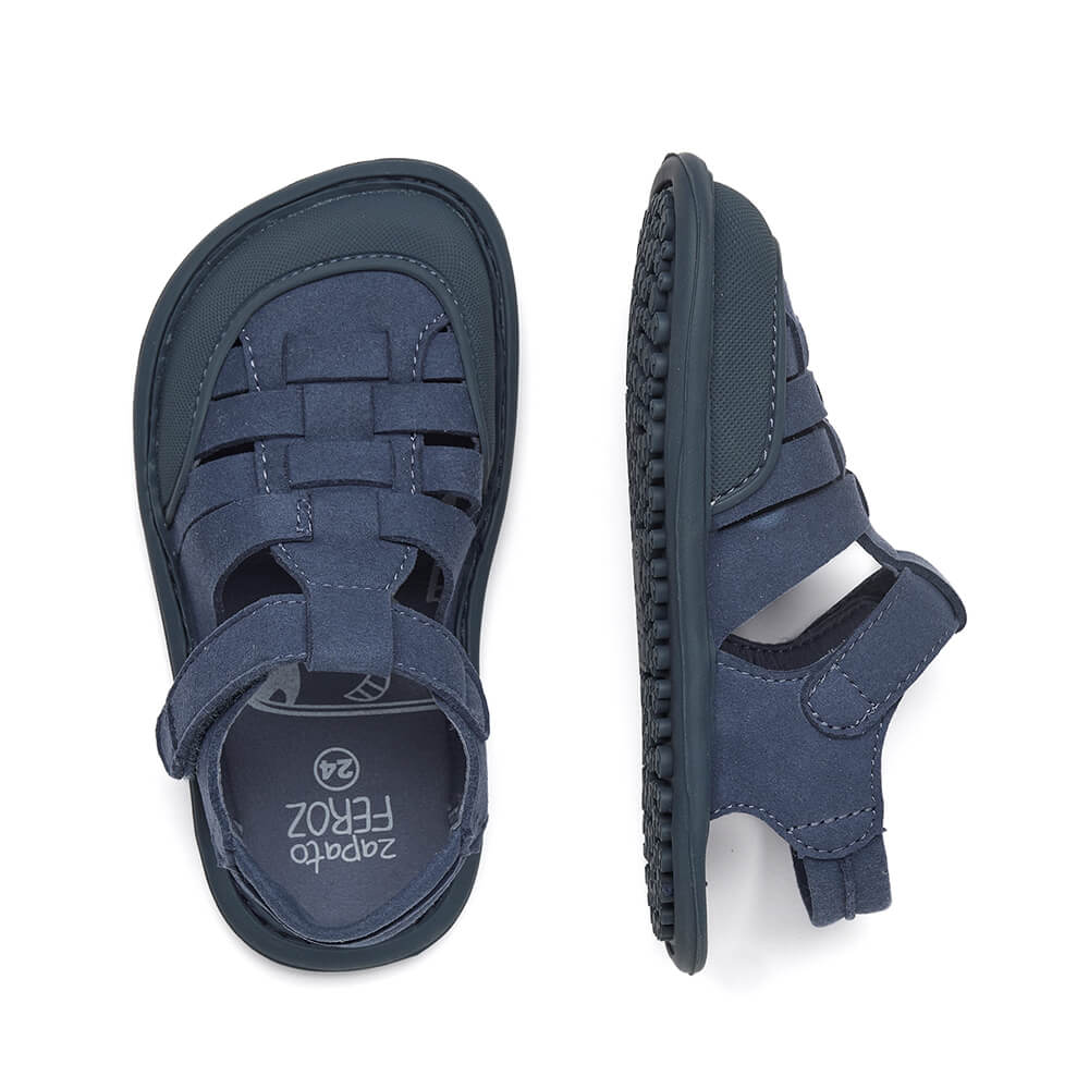 calzado barefoot respetuoso verano fresquito ninos ninas color azul calpe rocker ss24