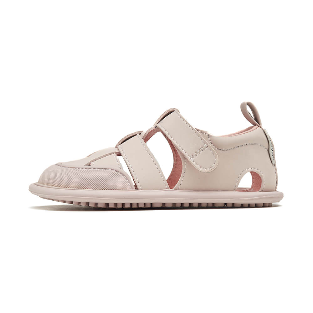 calzado infantil verano transpirable espacio dedos pie color rosa palo claro denia rocker ss24