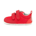 calzado minimalista casual respetuoso pies libres bebes color tejano rojo aldaia feroz ss25 01