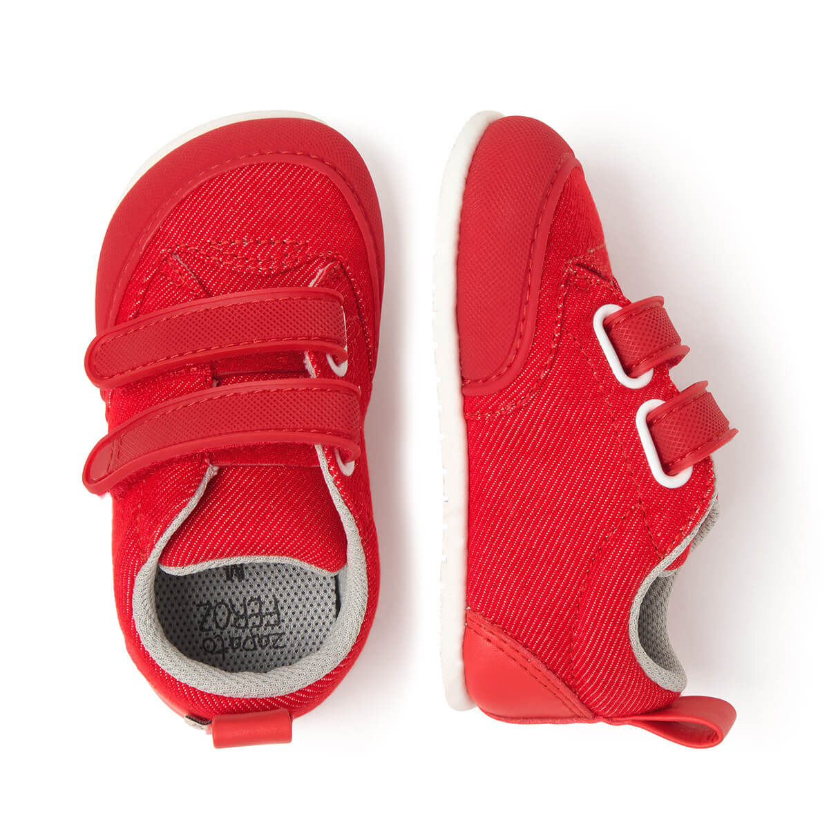 calzado minimalista casual respetuoso pies libres bebes color tejano rojo aldaia feroz ss25 03