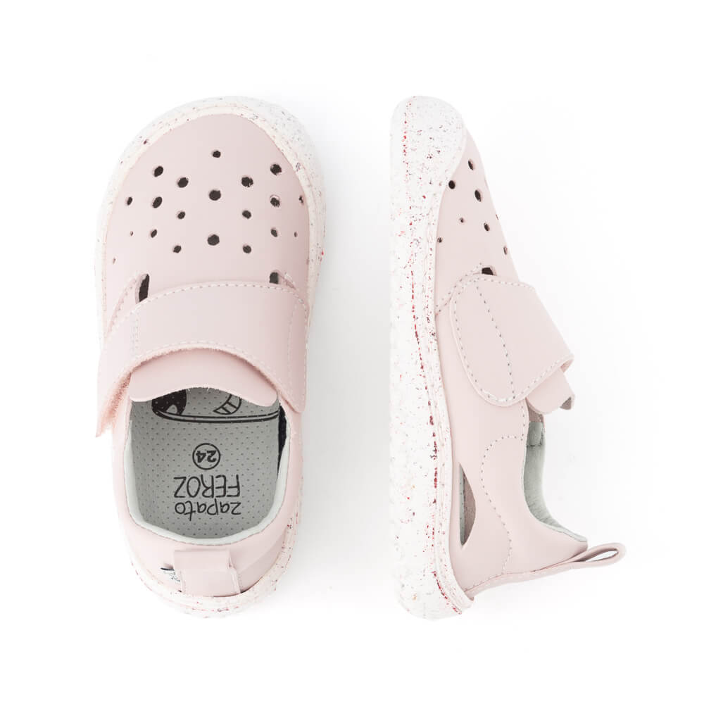calzado vegano primavera verano ninos color rosa palo claro benisa rocker ss24