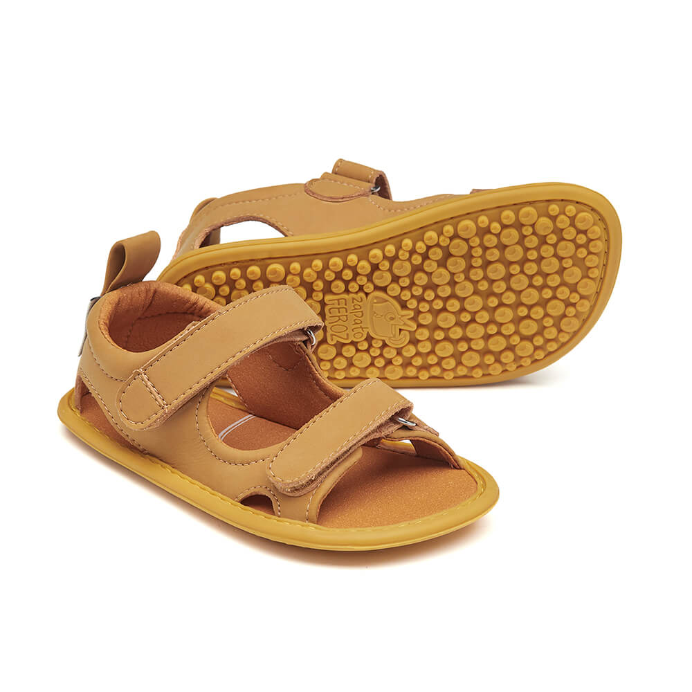 calzado verano abierto fresco pies anchos libres ninos ninas amarillo mostaza saler rocker