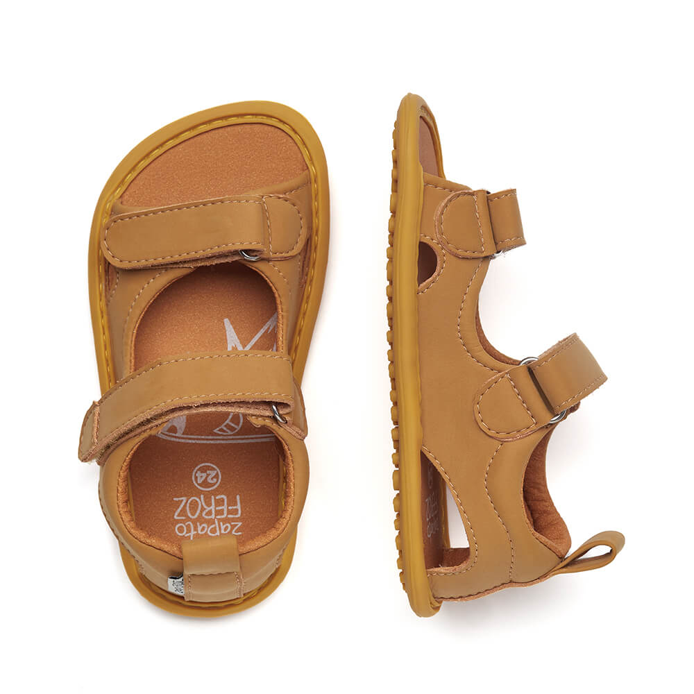 calzado verano abierto fresco pies anchos libres ninos ninas amarillo mostaza saler rocker
