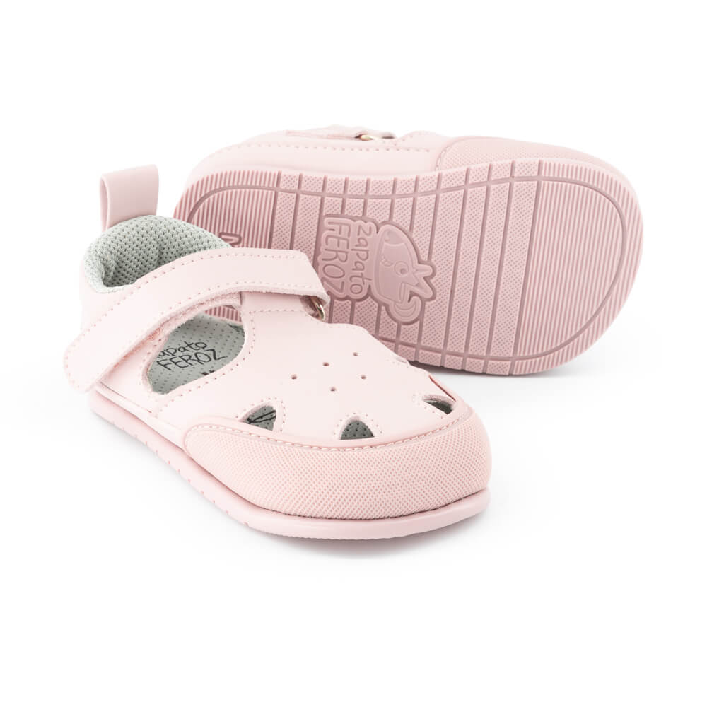 calzado verano comodo blandito fresco bebes color rosa palo claro altea feroz ss24