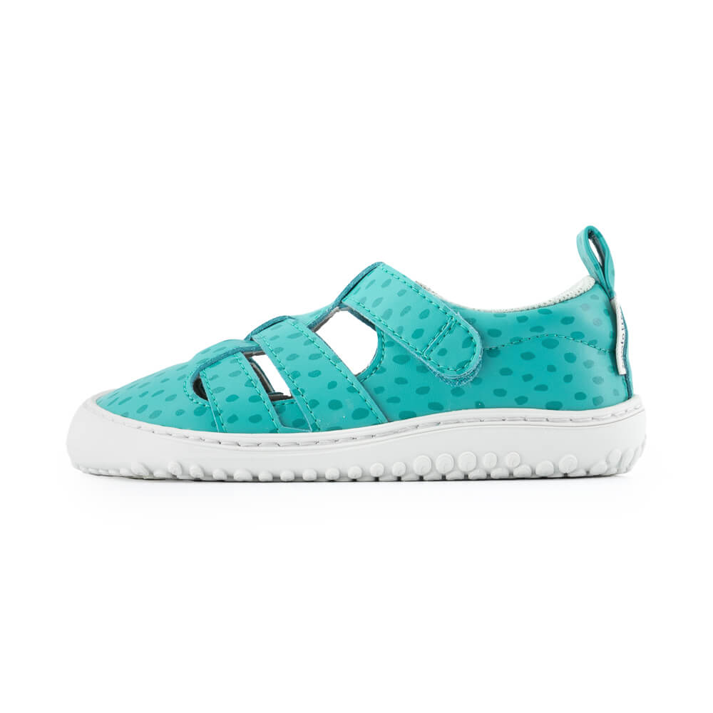 calzado verano infantil dibujo estampado original puntos topos color mint irta rocker ulises ss24