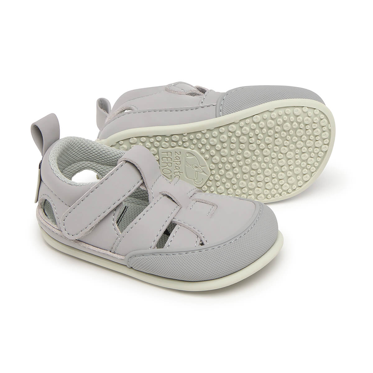 sandalia deportiva resistente agua barefoot bebes gris irta feroz ss25 02