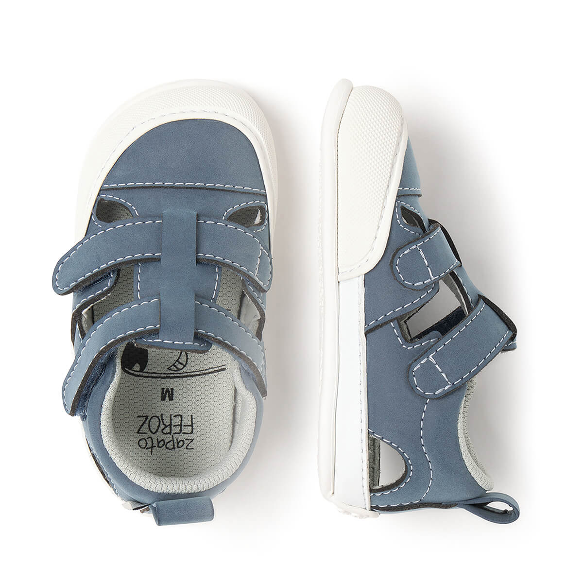 sandalia mayor apertura barefoot bebes azul javea feroz ss25 03