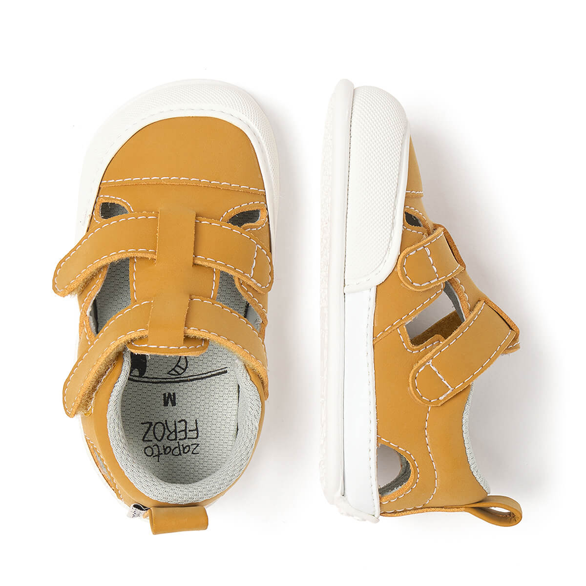 sandalia mayor apertura barefoot bebes mostaza javea feroz ss25 03