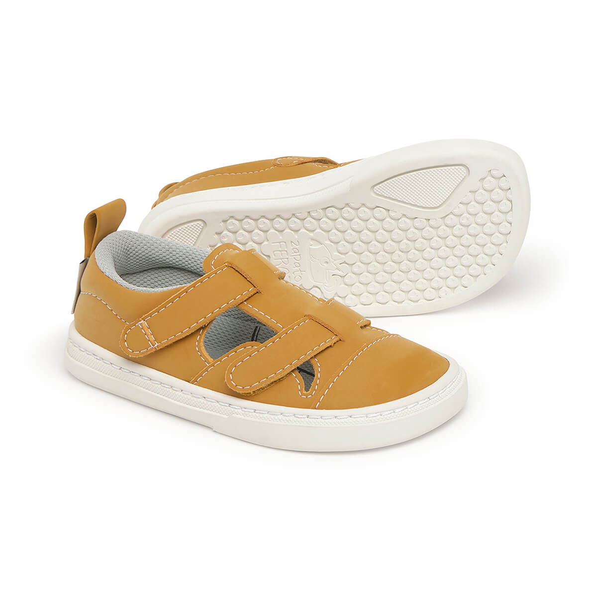 sandalia mayor apertura barefoot infantil mostaza javea rocker ss25 02