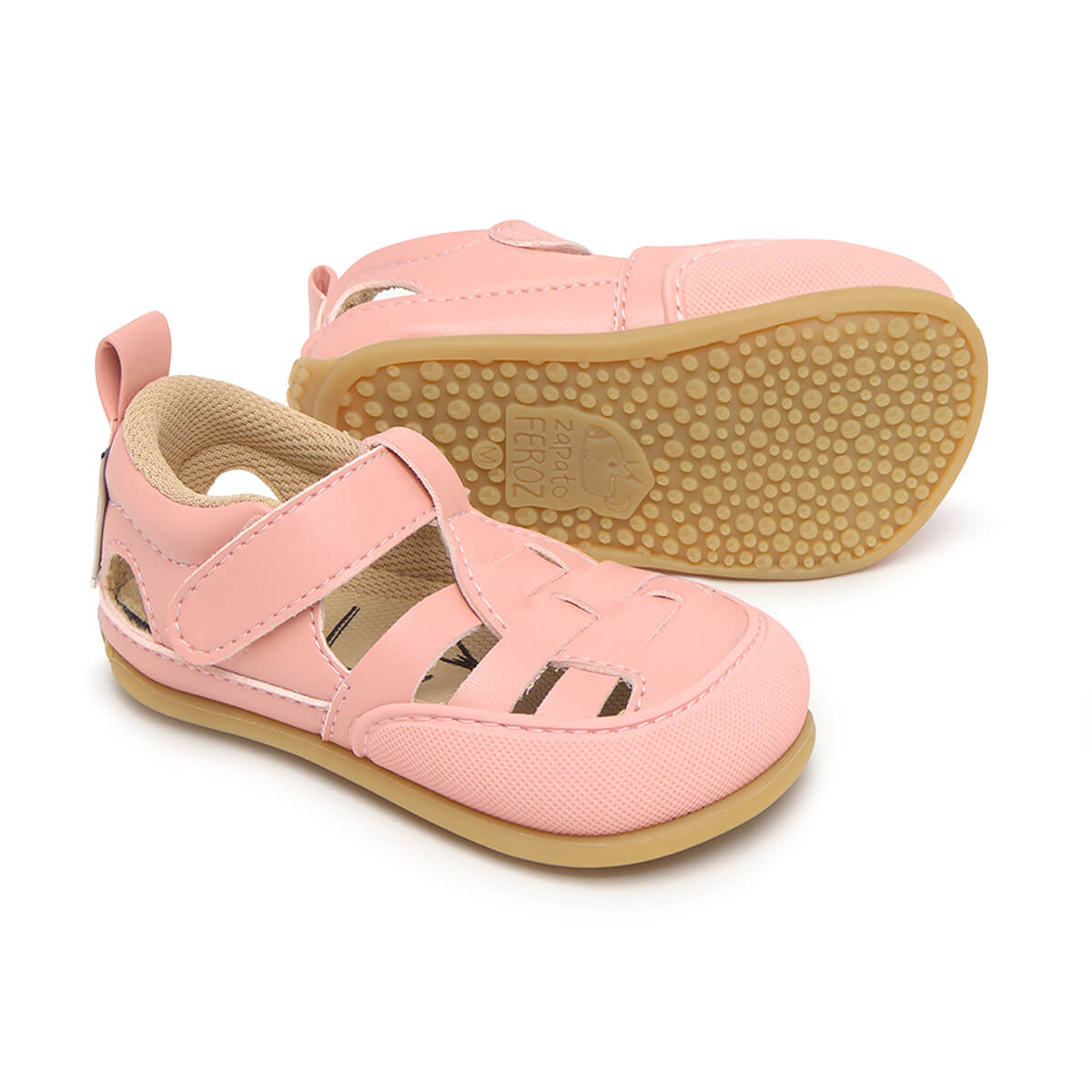 sandalia trenzada respetuosa bebes rosa tabarca feroz ss25 02