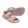 sandalias barefoot elasticos velcro ninos ninas color rosa palo claro gandia rocker ss24  