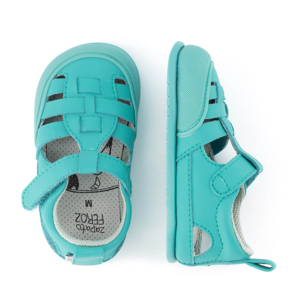 sandalias blanditas flexibles bebes color mint verde menta tabarca feroz ss24