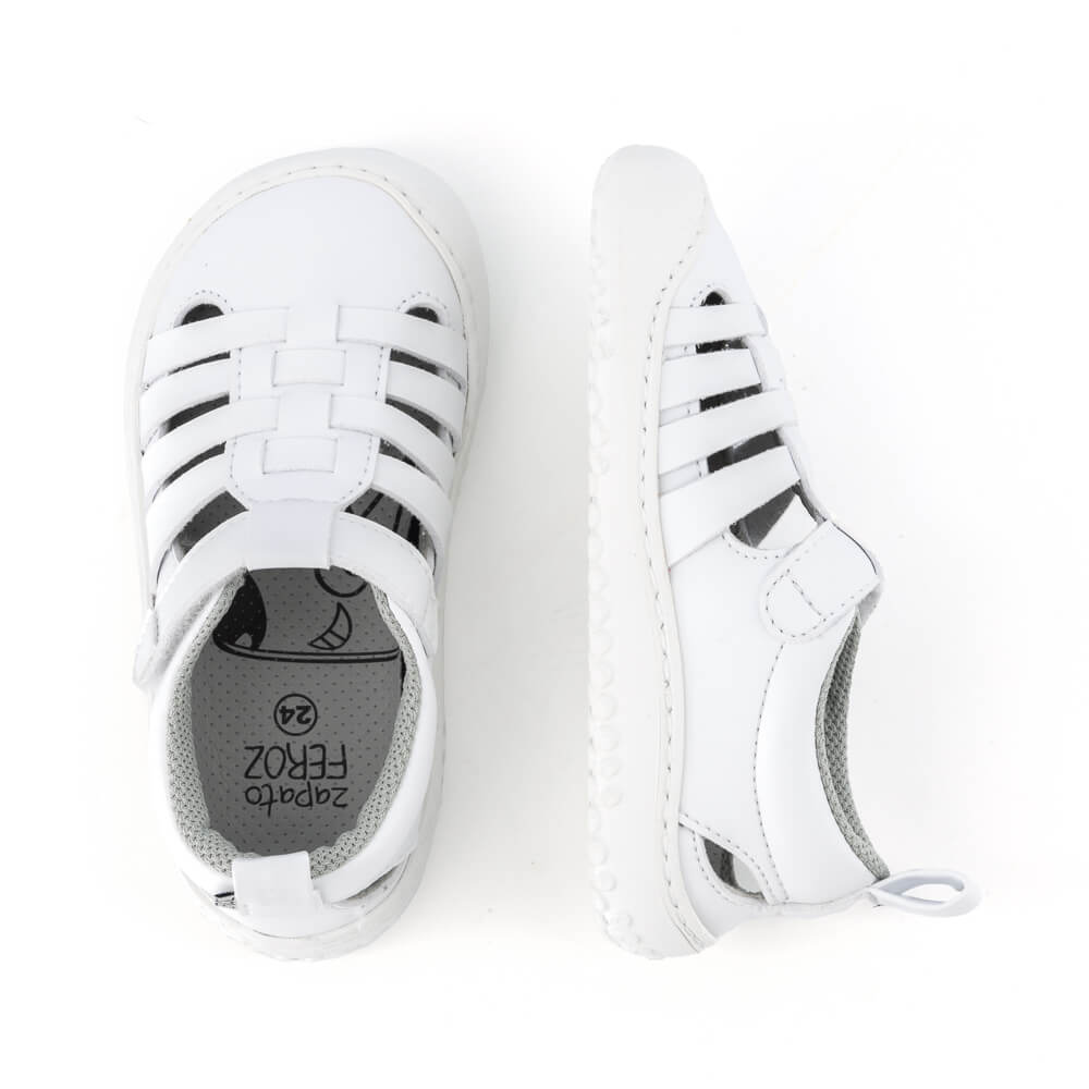 sandalias infantiles barefoot sensacion andar descalzo color blanco tabarca rocker ss24