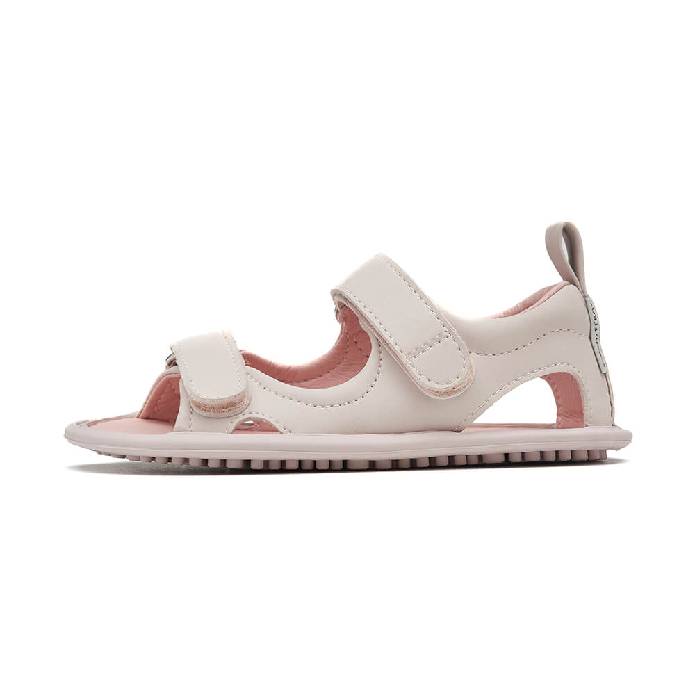 sandalias planas flexibles ligeras espacio dedos ninos ninas rosa palo claro saler rocker