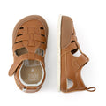 sandalias respetuosas movimiento libre bebes color nut nude nuez marron puntitos tabarca ulises feroz ss24