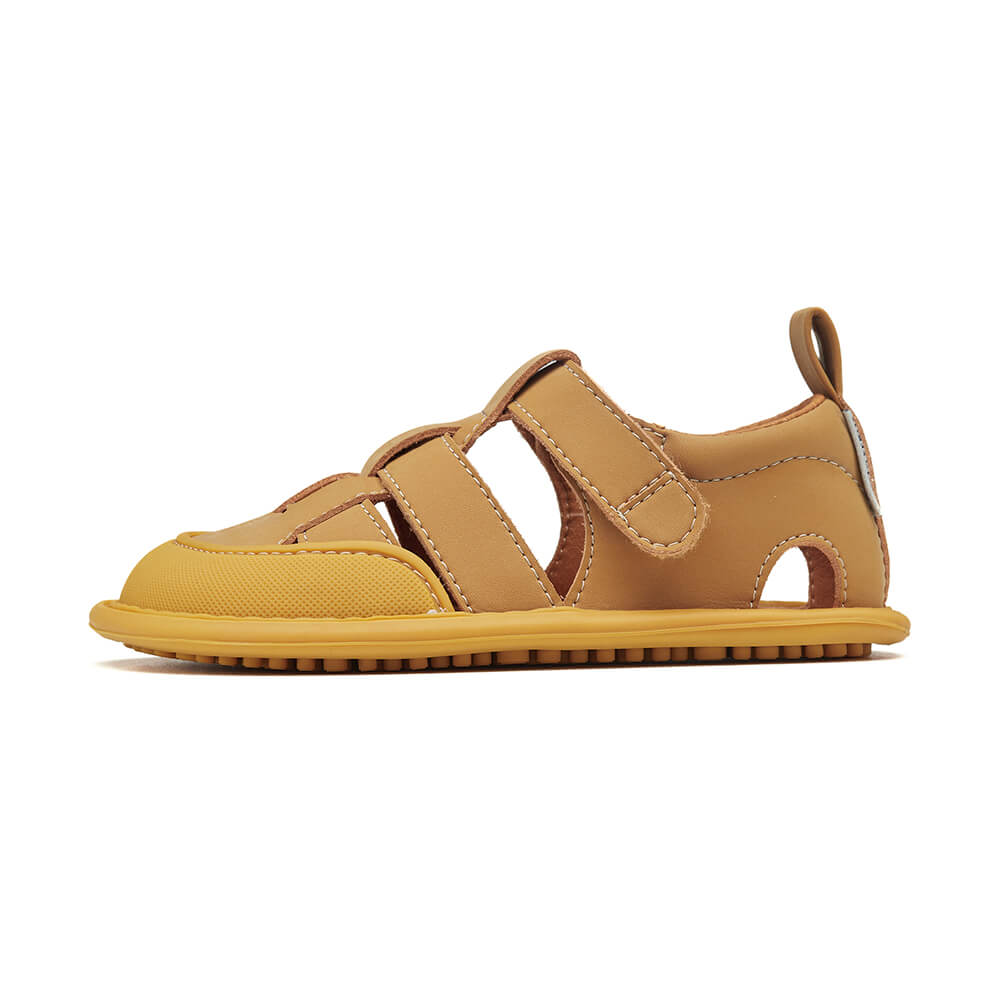 sandalias respetuosas resistentes saludables ninos ninas amarillo mostaza denia rocker ss24