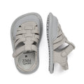 sandalias trenzadas suela blandita plana bebe color gris calpe feroz ss24