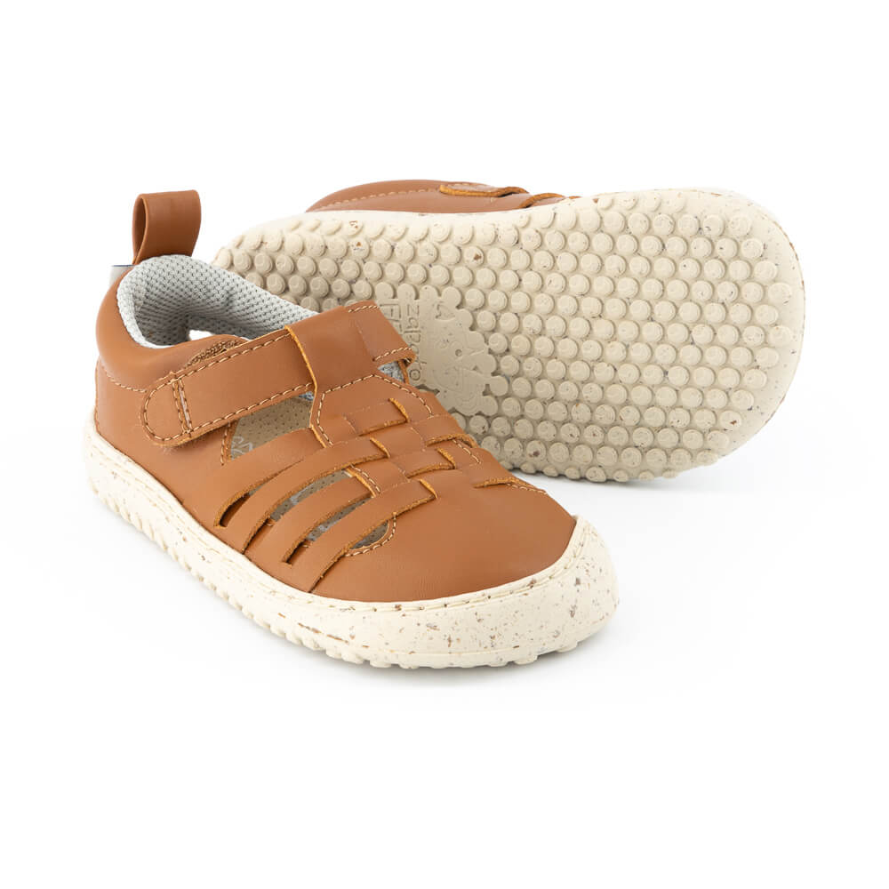 sandalias veganas microfibra ligeras transpirables color nut nude nuez marron puntitos tabarca ulises rocker ss24