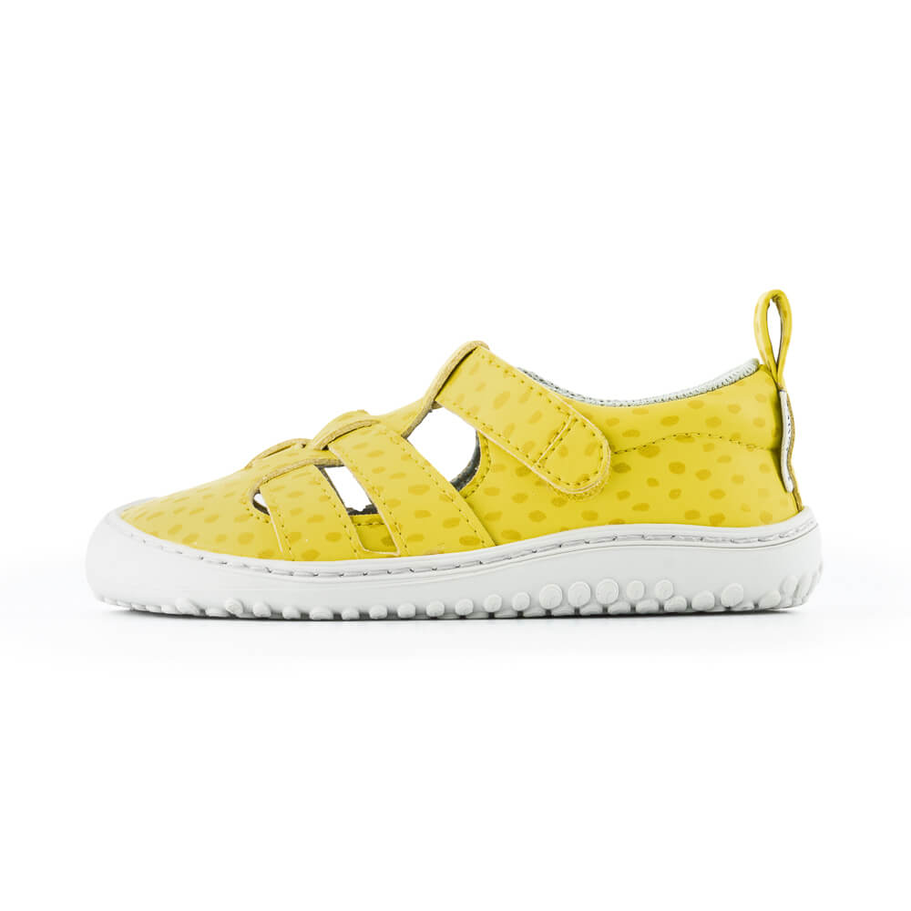 sandalias veganas saludables ninos ninas color amarillo puntitos irta rocker ulises ss24