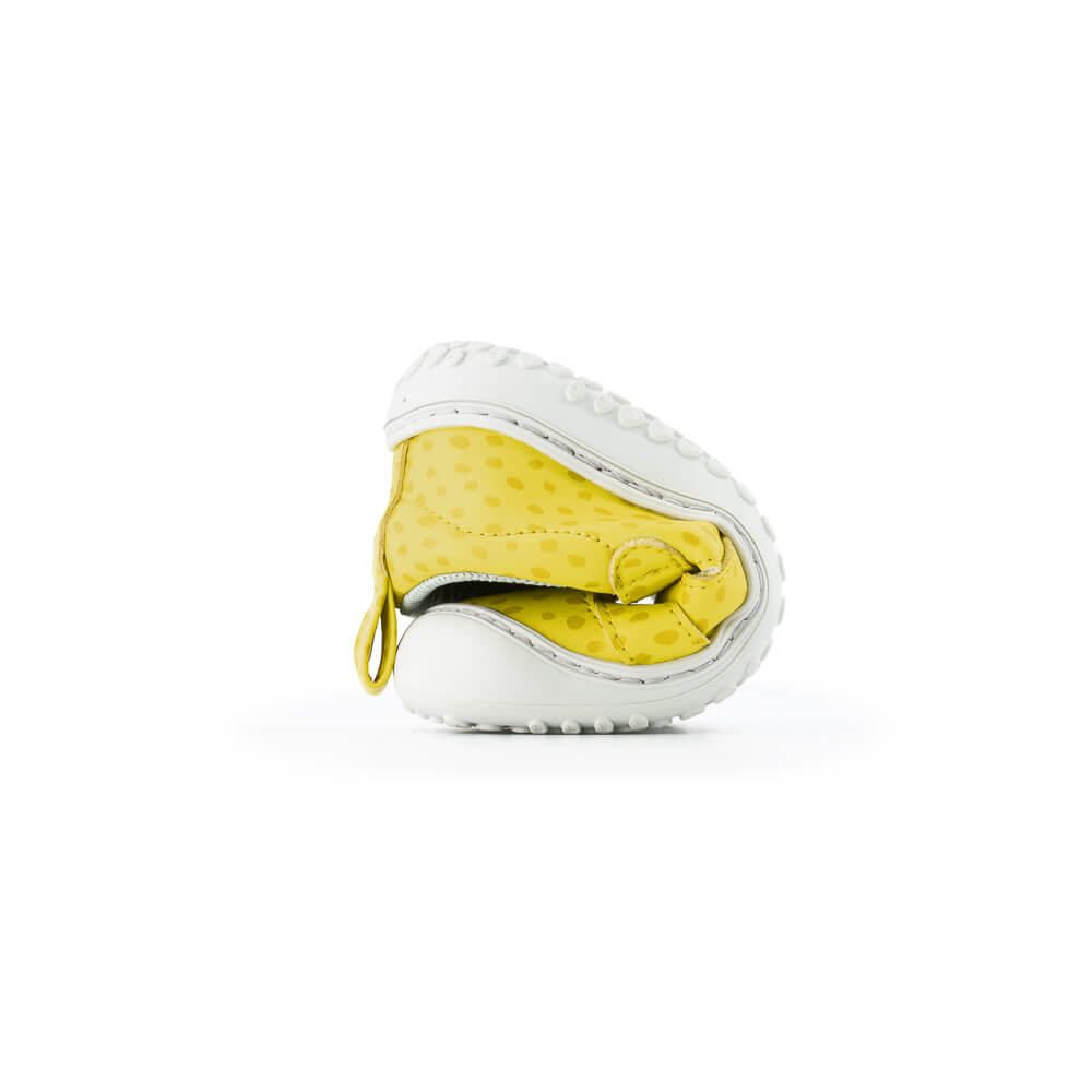 sandalias veganas saludables ninos ninas color amarillo puntitos irta rocker ulises ss24