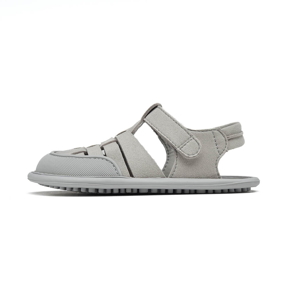 sandalias veganas saludables pies sanos libres microfibra ninos color gris calpe rocker ss24