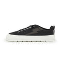 zapatillas barefoot casual urbanas cordones color negro paterna rayo adulto aw24 01