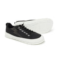 zapatillas barefoot casual urbanas cordones color negro paterna rayo adulto aw24 02