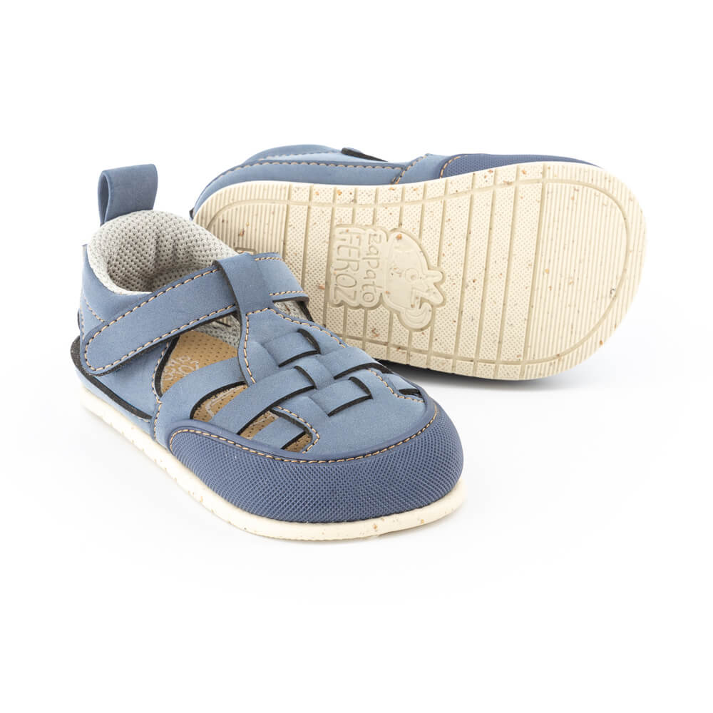 zapatillas saludables comodas transpirables bebes color azul puntitos tabarca ulises feroz ss24