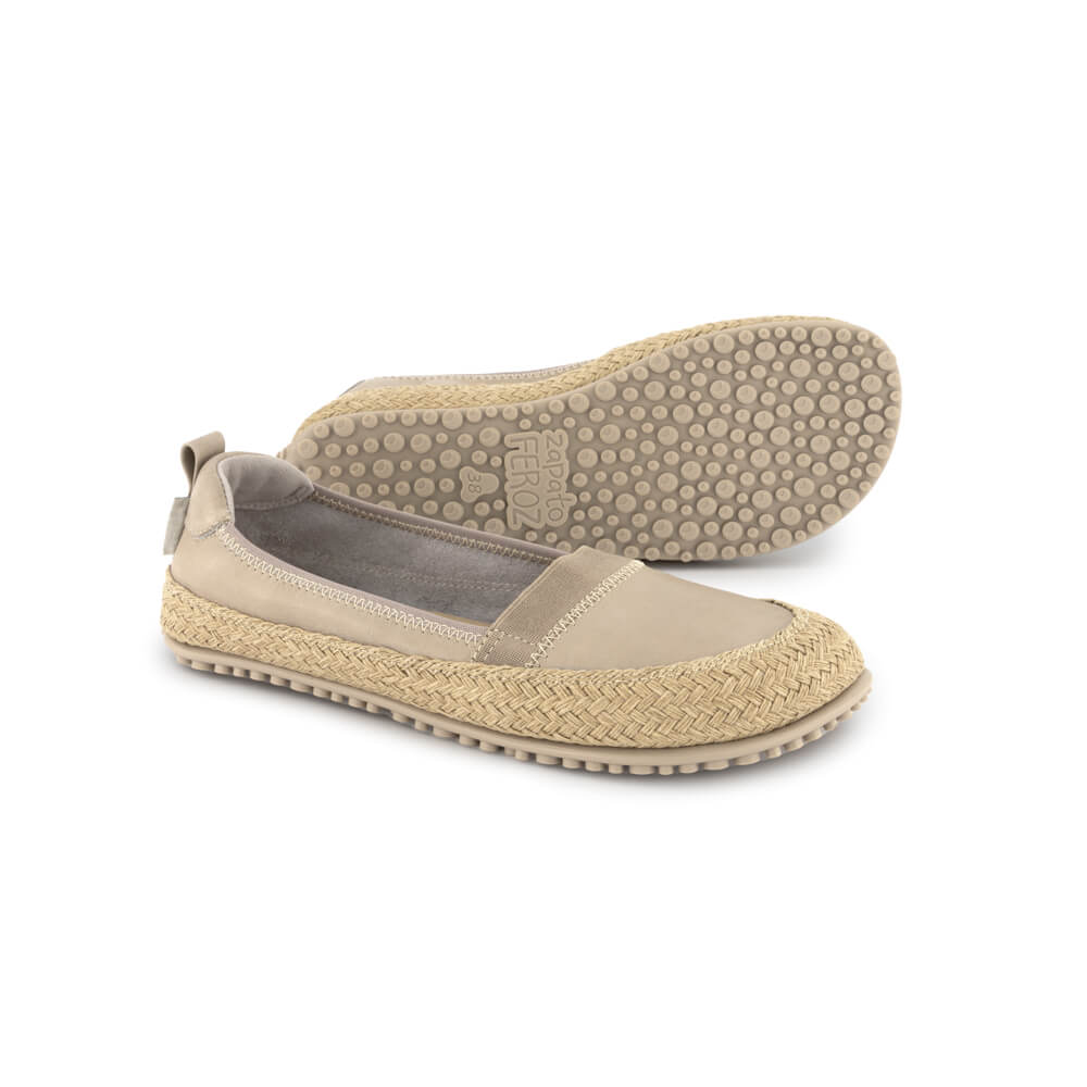 alpargatas espardenas comodas respetan forma espacio salud pie mujer hombre color gris primavera verano teulada ss24