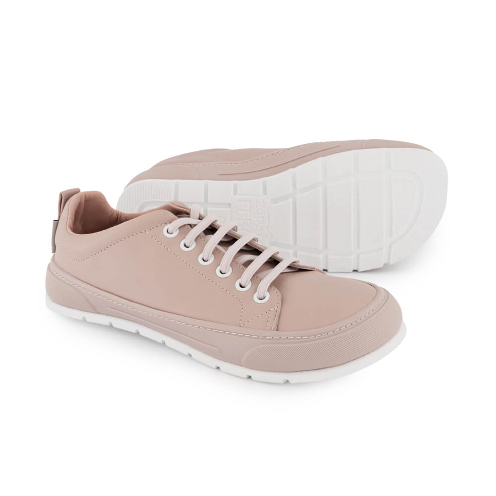 calzado deportivo minimalista respetuoso unisex casual hombre mujer color rosa palo claroprimavera verano paterna paterna02