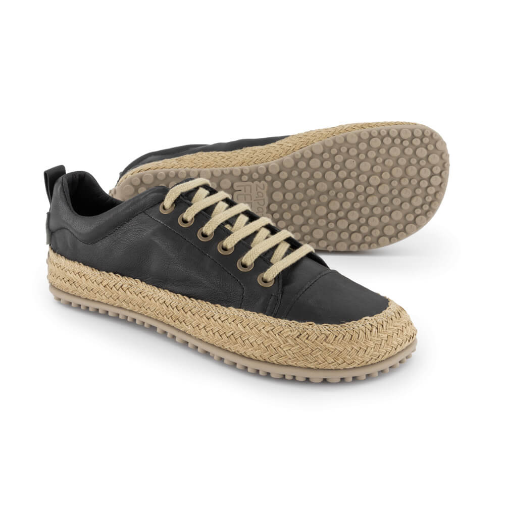 calzado zapatillas verano minimalista ligero flexible fresco transpirable color negras adulto unisex jerica ss24 02