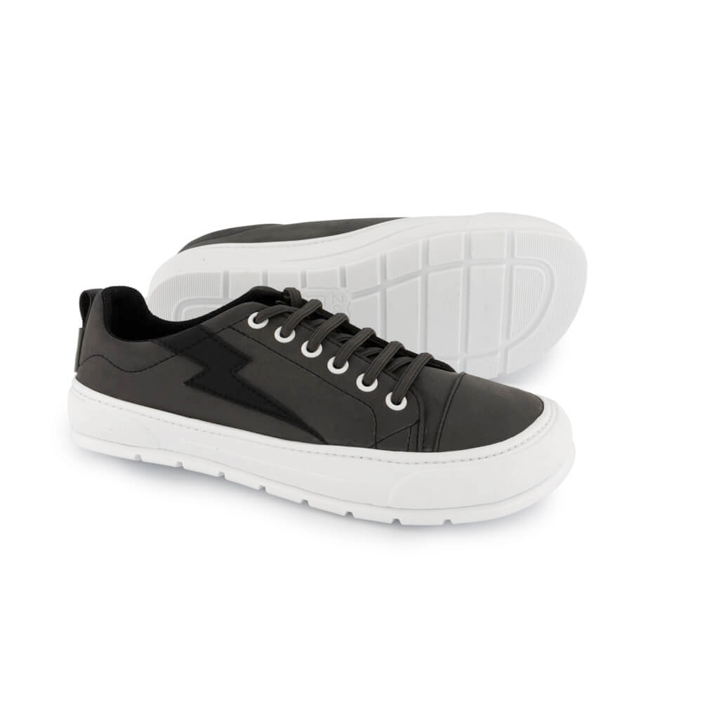 zapatillas calzado respetuoso forma flexibilidad movimiento pie adulto unisex color gris oscuro paterna rayo ss24 02
