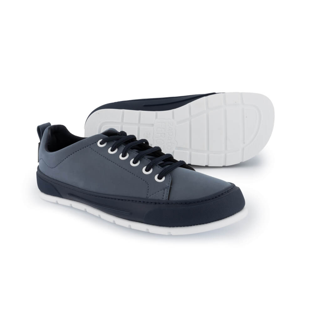 zapatillas resistentes transpirables suela cordones mismo tono facil limpieza microfibra nobuck mujer hombre color azul paterna ss24 02