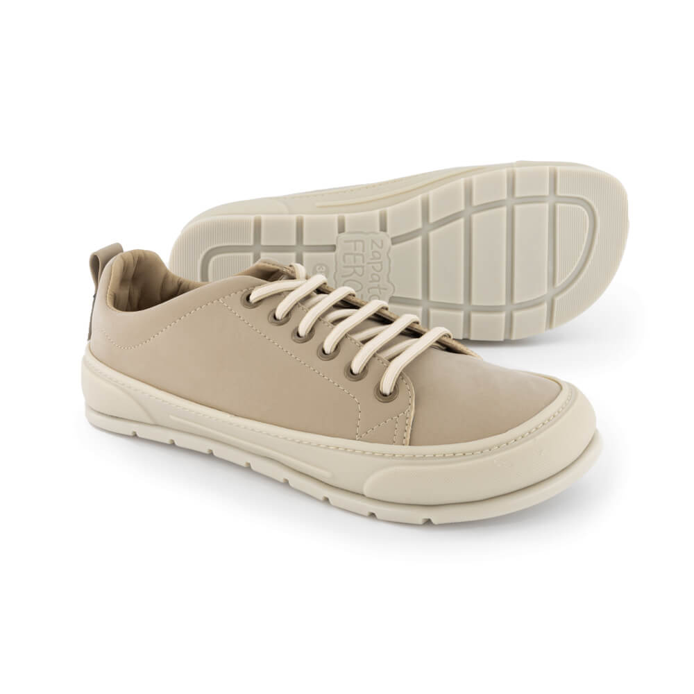 zapatillas suela goma forro plantilla tejido transpirable adulto unisex hombre mujer color gris piedra paterna ss24 02