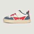 Lateral Faura Rocker | Beige Azul Rojo Microfibra Micronobuck