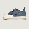 Lateral Moraira Feroz  | Azul Denim Beige Microfibra Nobuck