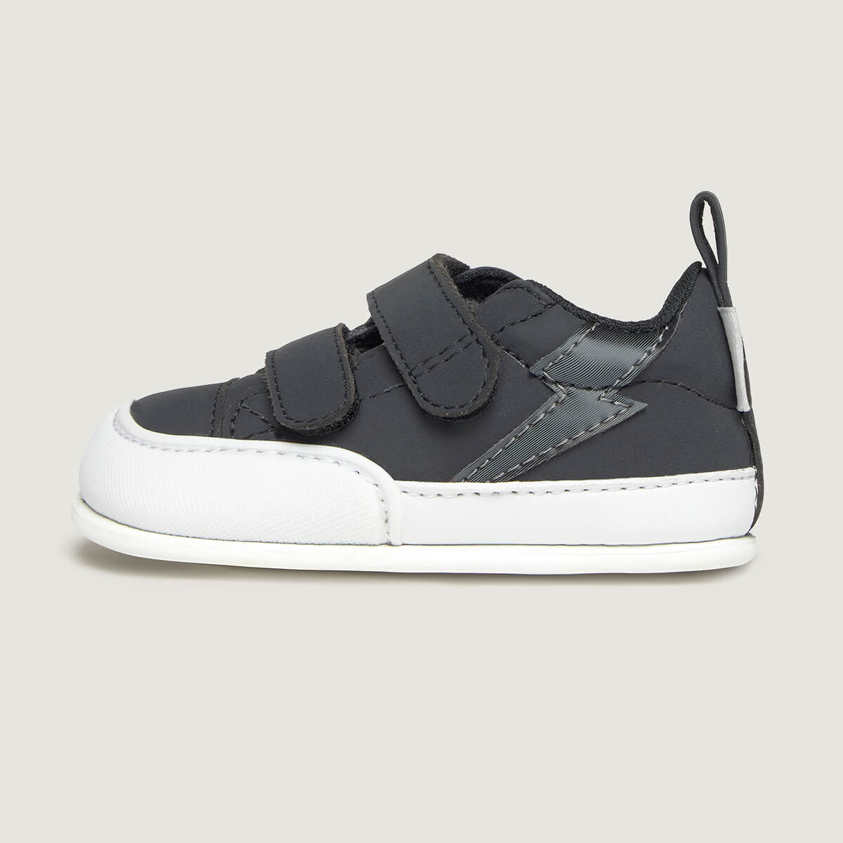 Lateral Moraira Feroz | Negro Rayo Microfibra Nobuck