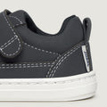 Detalle Cheste Rocker | Negro Microfibra Nobuck