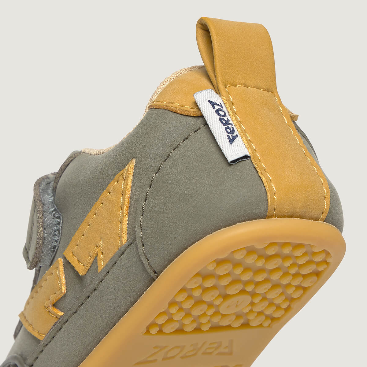 Detalle Faura Feroz | Kaki Mostaza Micronobuck
