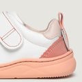 Detalle Olocau Rocker | Blanco Rosa Microfibra
