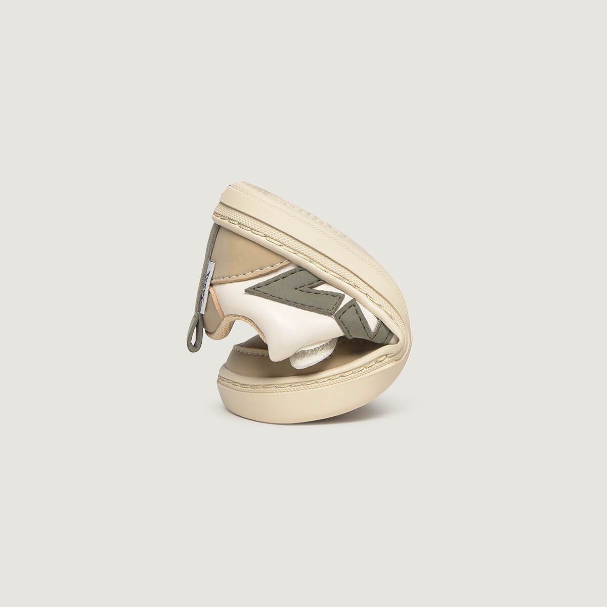 Plegado Faura Rocker | Beige Piedra Kaki Microfibra Micronobuck