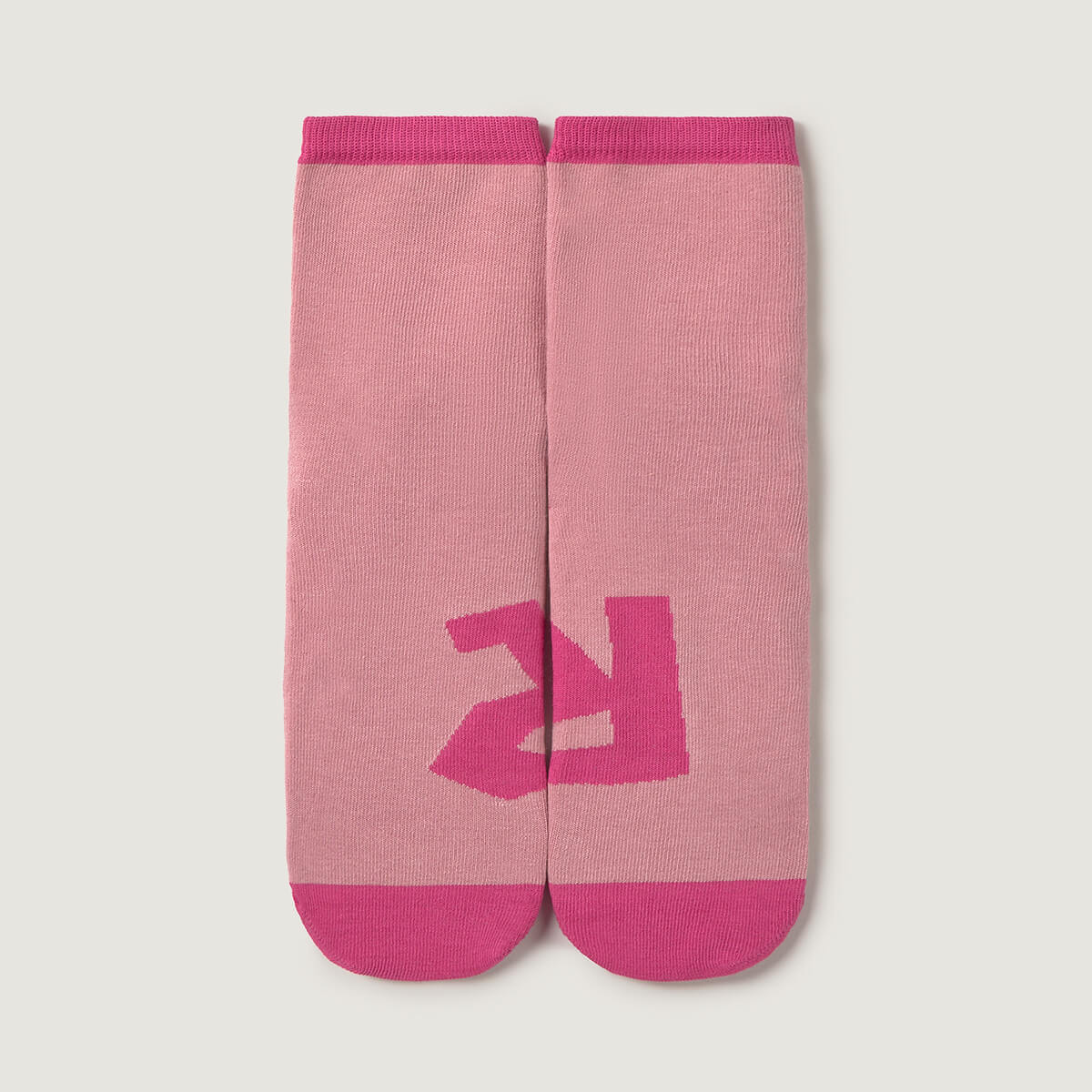 Par Calcetin alto adulto | Rosa Gris
