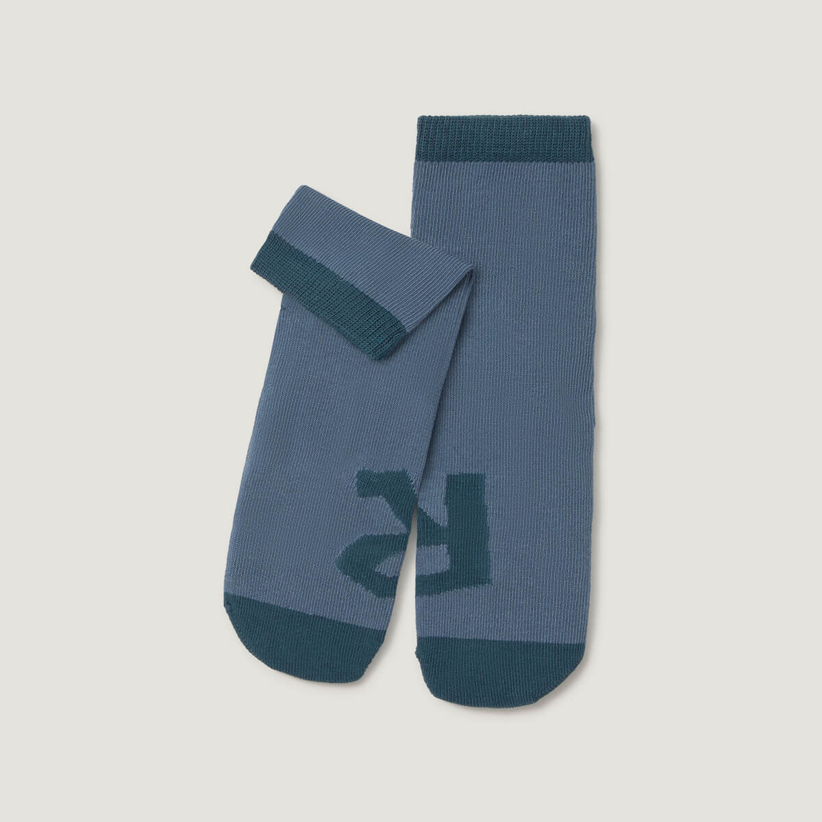 Calcetin bebe infantil Zapato Feroz | Azul Gris